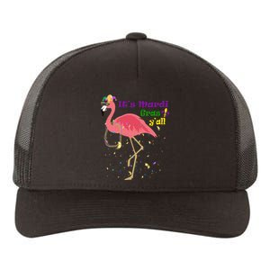 Mardi Gras Flamingo Yupoong Adult 5-Panel Trucker Hat