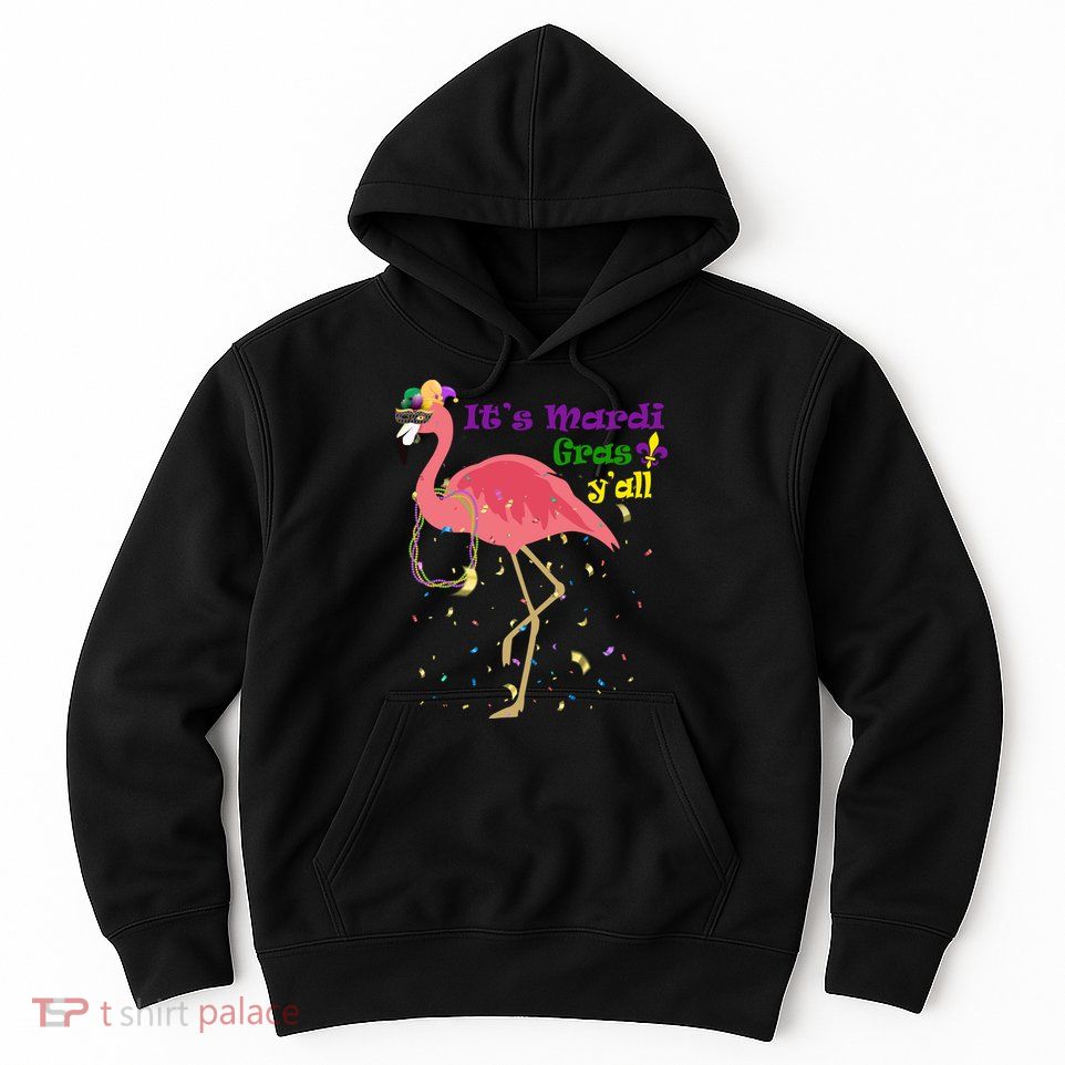 Mardi Gras Flamingo Hoodie