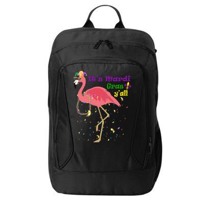 Mardi Gras Flamingo City Backpack