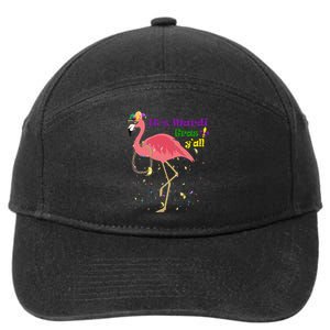 Mardi Gras Flamingo 7-Panel Snapback Hat