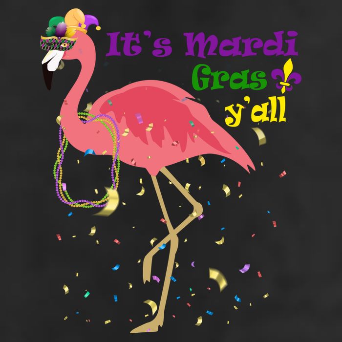 Mardi Gras Flamingo Adult Drive Performance Visor