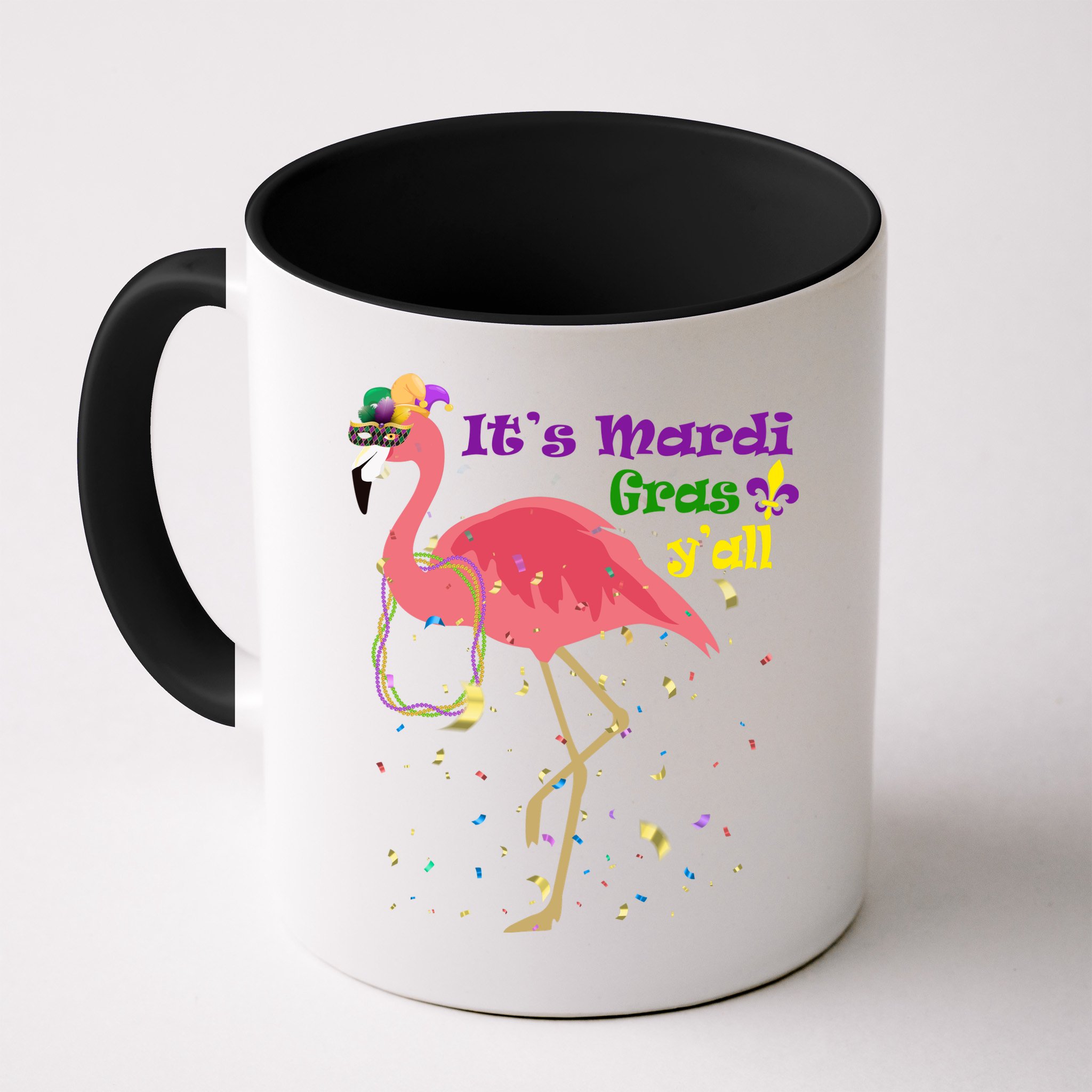 Mardi Gras Flamingo Mug
