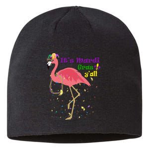 Mardi Gras Flamingo Sustainable Beanie