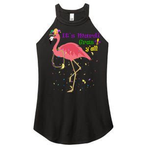 Mardi Gras Flamingo Women's Perfect Tri Rocker Tank