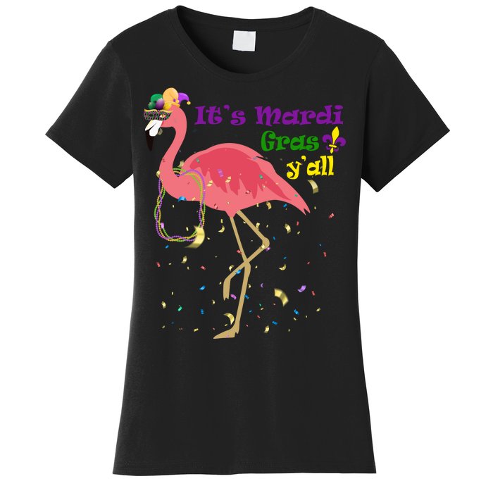 Mardi Gras Flamingo Women's T-Shirt