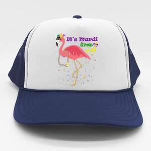 Mardi Gras Flamingo Trucker Hat