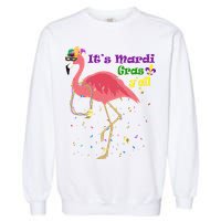 Mardi Gras Flamingo Garment-Dyed Sweatshirt