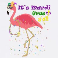 Mardi Gras Flamingo Garment-Dyed Sweatshirt