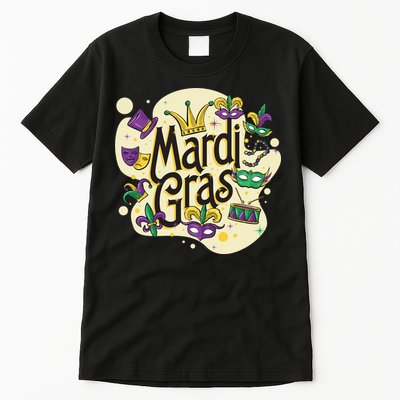 Mardi Gras Flashy Party  Tall T-Shirt