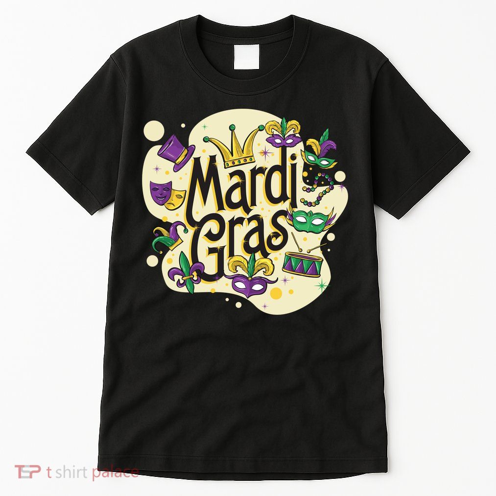 Mardi Gras Flashy Party  Tall T-Shirt