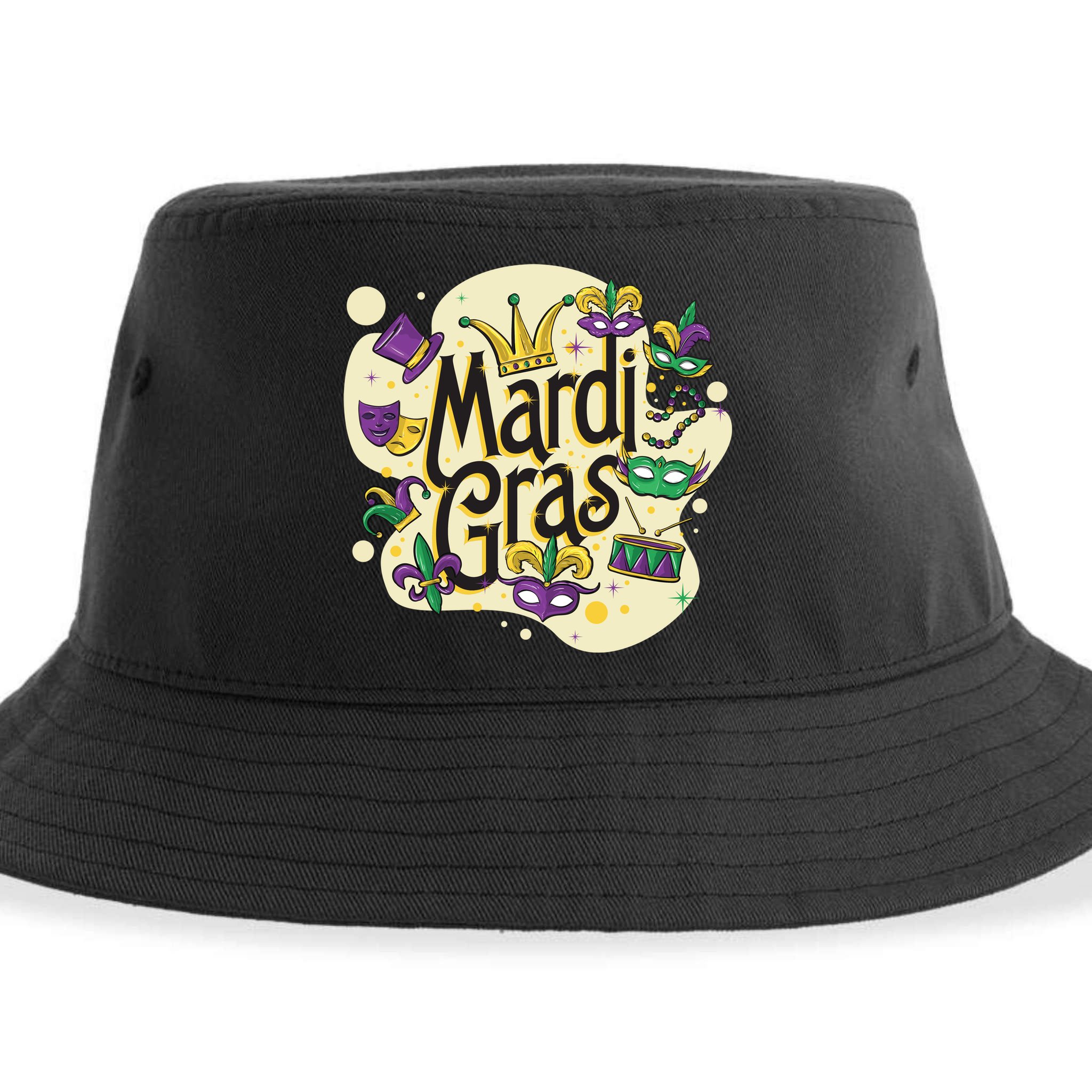 Mardi Gras Flashy Party  Sustainable Bucket Hat
