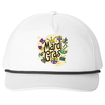 Mardi Gras Flashy Party  Snapback Five-Panel Rope Hat