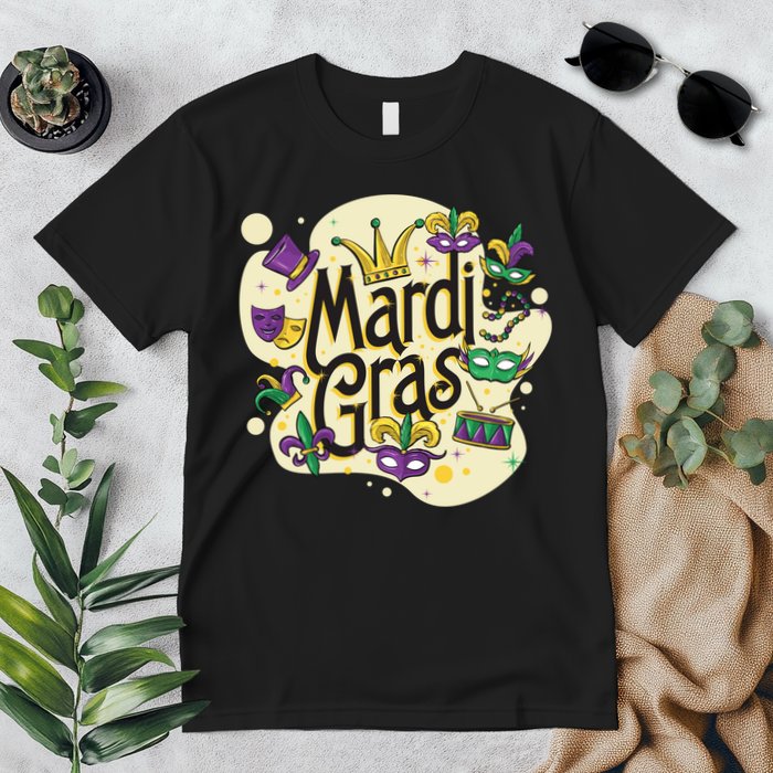 Mardi Gras Flashy Party  Premium T-Shirt
