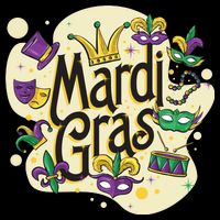 Mardi Gras Flashy Party  Premium T-Shirt