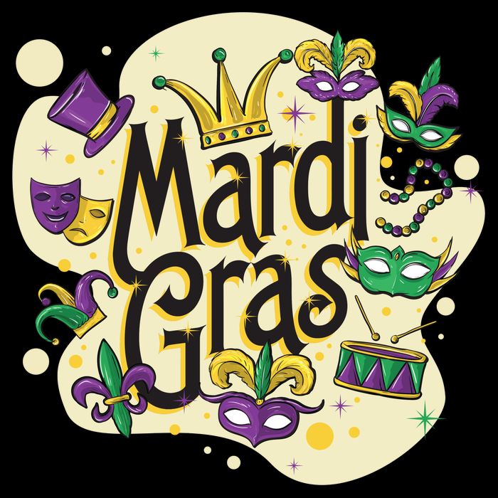 Mardi Gras Flashy Party  Premium T-Shirt