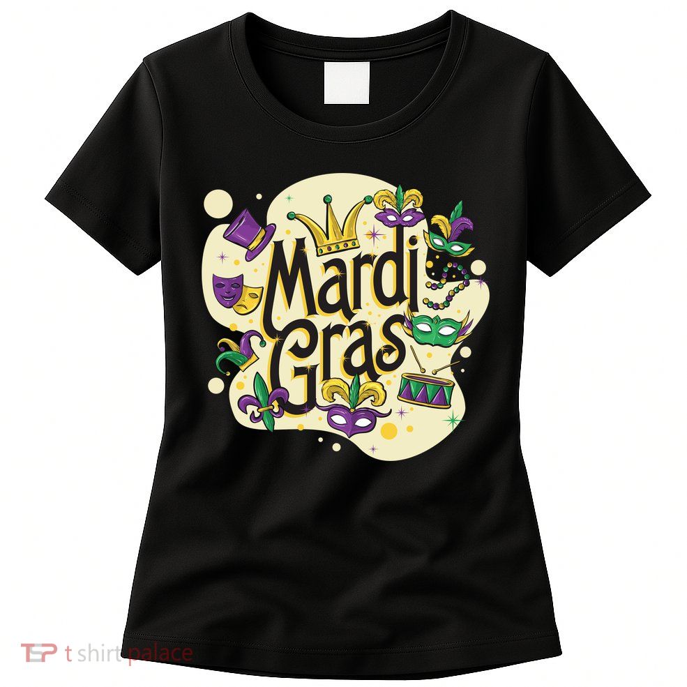 Mardi Gras Flashy Party  Women's T-Shirt