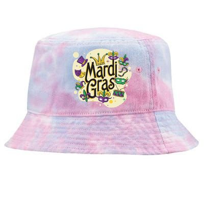 Mardi Gras Flashy Party  Tie-Dyed Bucket Hat