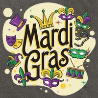 Mardi Gras Flashy Party  Cotton Canvas Backpack