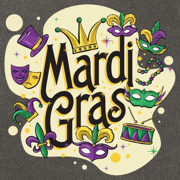 Mardi Gras Flashy Party  Cotton Canvas Backpack