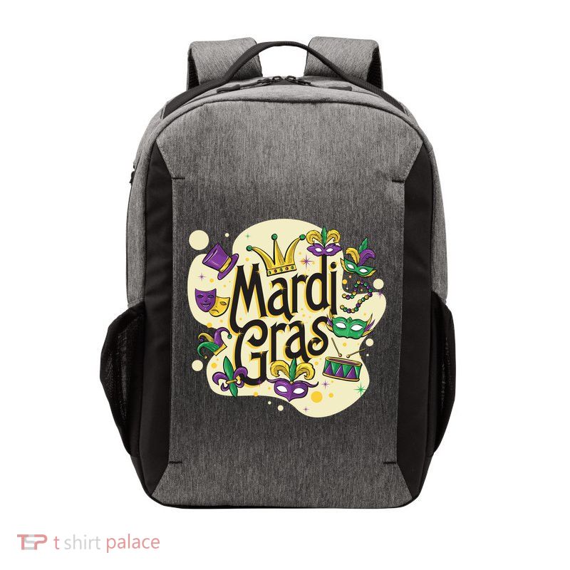 Mardi Gras Flashy Party  Vector Backpack