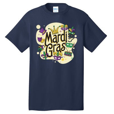 Mardi Gras Flashy Party  Tall T-Shirt