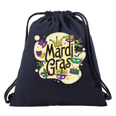 Mardi Gras Flashy Party  Drawstring Bag