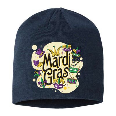 Mardi Gras Flashy Party  Sustainable Beanie