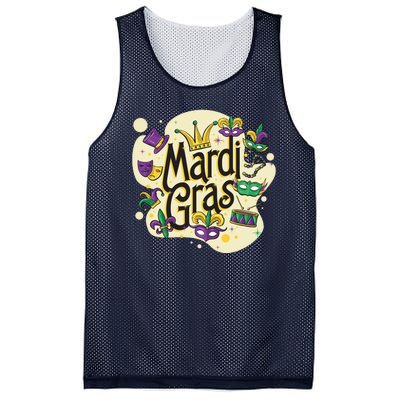 Mardi Gras Flashy Party  Mesh Reversible Basketball Jersey Tank