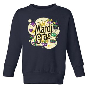 Mardi Gras Flashy Party  Toddler Sweatshirt