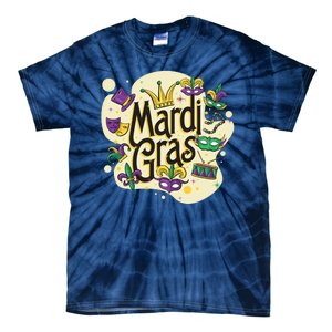 Mardi Gras Flashy Party  Tie-Dye T-Shirt