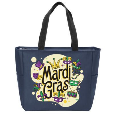 Mardi Gras Flashy Party  Zip Tote Bag