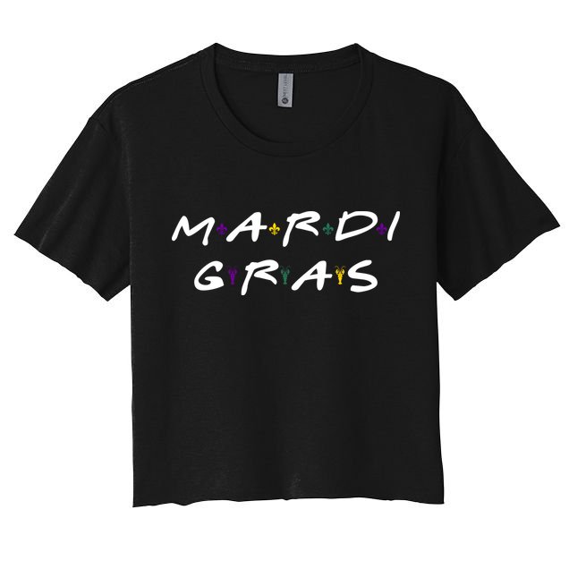 Mardi Gras Friends Crop Top