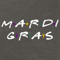 Mardi Gras Friends Cotton Canvas Backpack