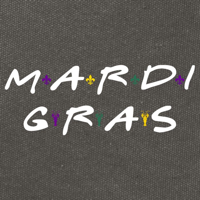 Mardi Gras Friends Cotton Canvas Backpack