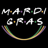 Mardi Gras Friends Meme Cooling Performance Crew T-Shirt