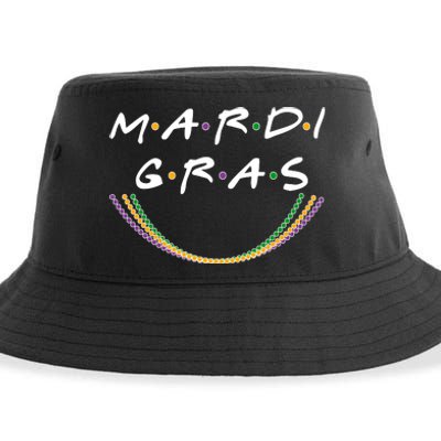 Mardi Gras Friends Meme Sustainable Bucket Hat