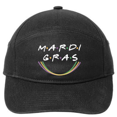 Mardi Gras Friends Meme 7-Panel Snapback Hat