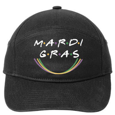 Mardi Gras Friends Meme 7-Panel Snapback Hat