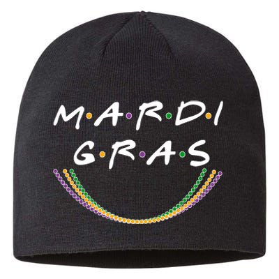 Mardi Gras Friends Meme Sustainable Beanie