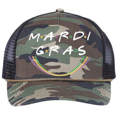 Mardi Gras Friends Meme Retro Rope Trucker Hat Cap