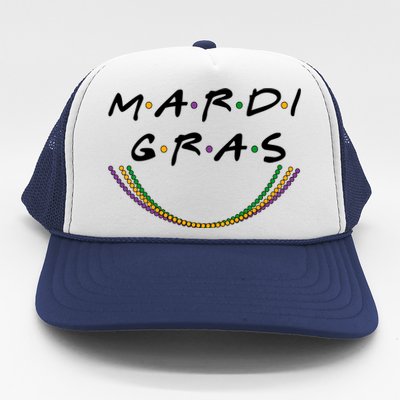 Mardi Gras Friends Meme Trucker Hat