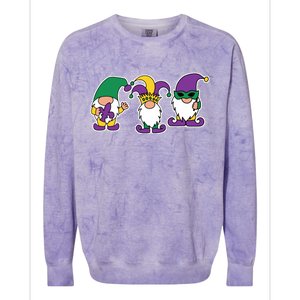 Mardi Gras Gnomes Party Colorblast Crewneck Sweatshirt