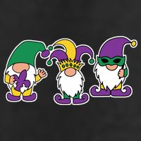Mardi Gras Gnomes Party 7 Panel Mesh Trucker Snapback Hat