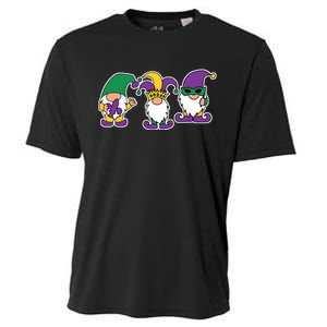 Mardi Gras Gnomes Party Cooling Performance Crew T-Shirt