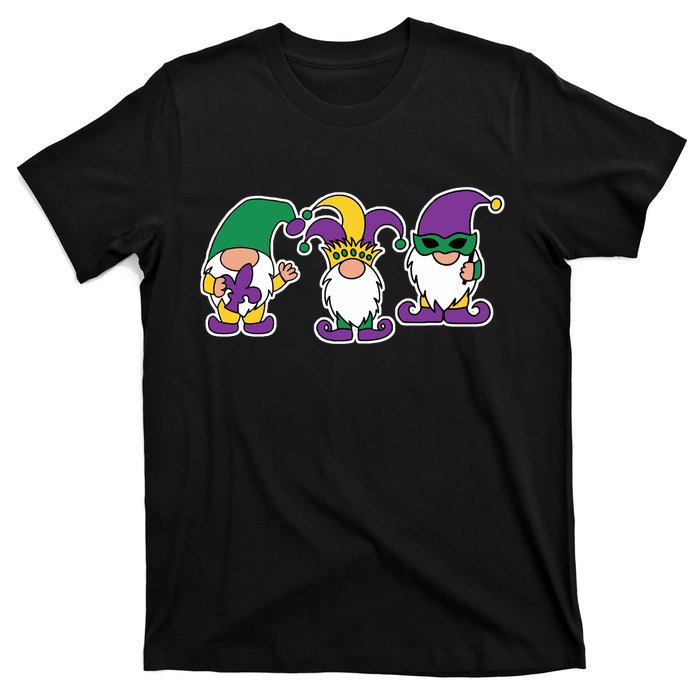 Mardi Gras Gnomes Party T-Shirt