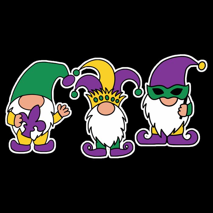 Mardi Gras Gnomes Party Tall T-Shirt