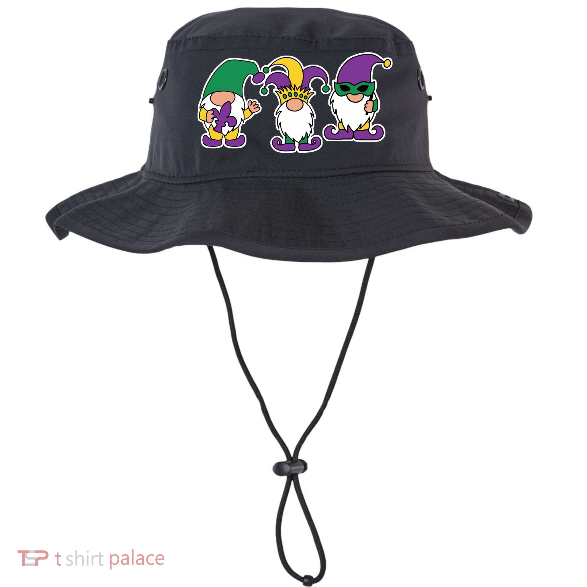 Mardi Gras Gnomes Party Bucket Hat