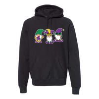 Mardi Gras Gnomes Party Premium Hoodie