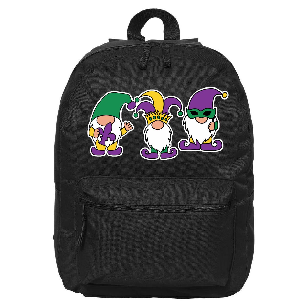 Mardi Gras Gnomes Party 16 in Basic Backpack