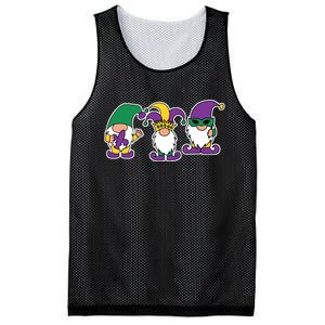 Mardi Gras Gnomes Party Mesh Reversible Basketball Jersey Tank